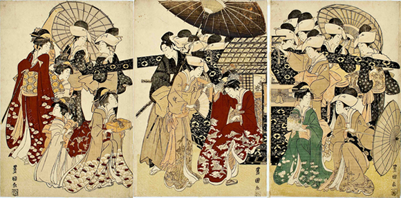 Kago-no-Himegimi(Lady in a Palanquin)
(Utagawa Toyokuni)