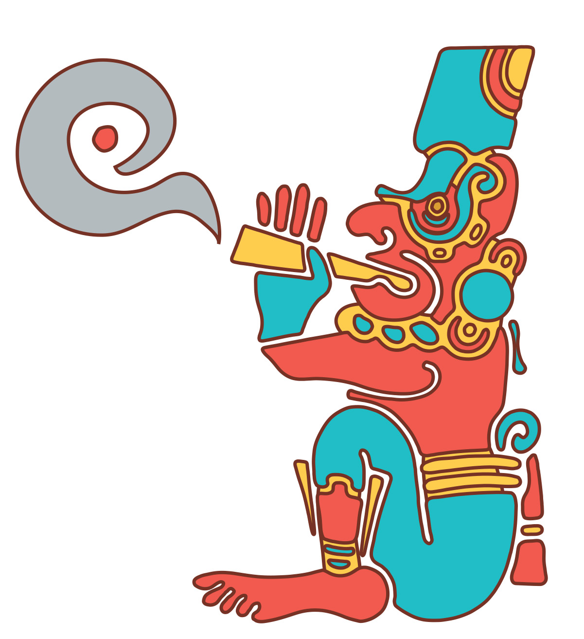 「けむりと人々のつながり」展サポートキャラクター