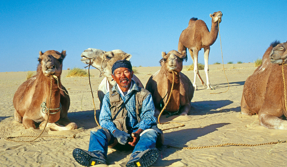 旅をともにしたラクダと